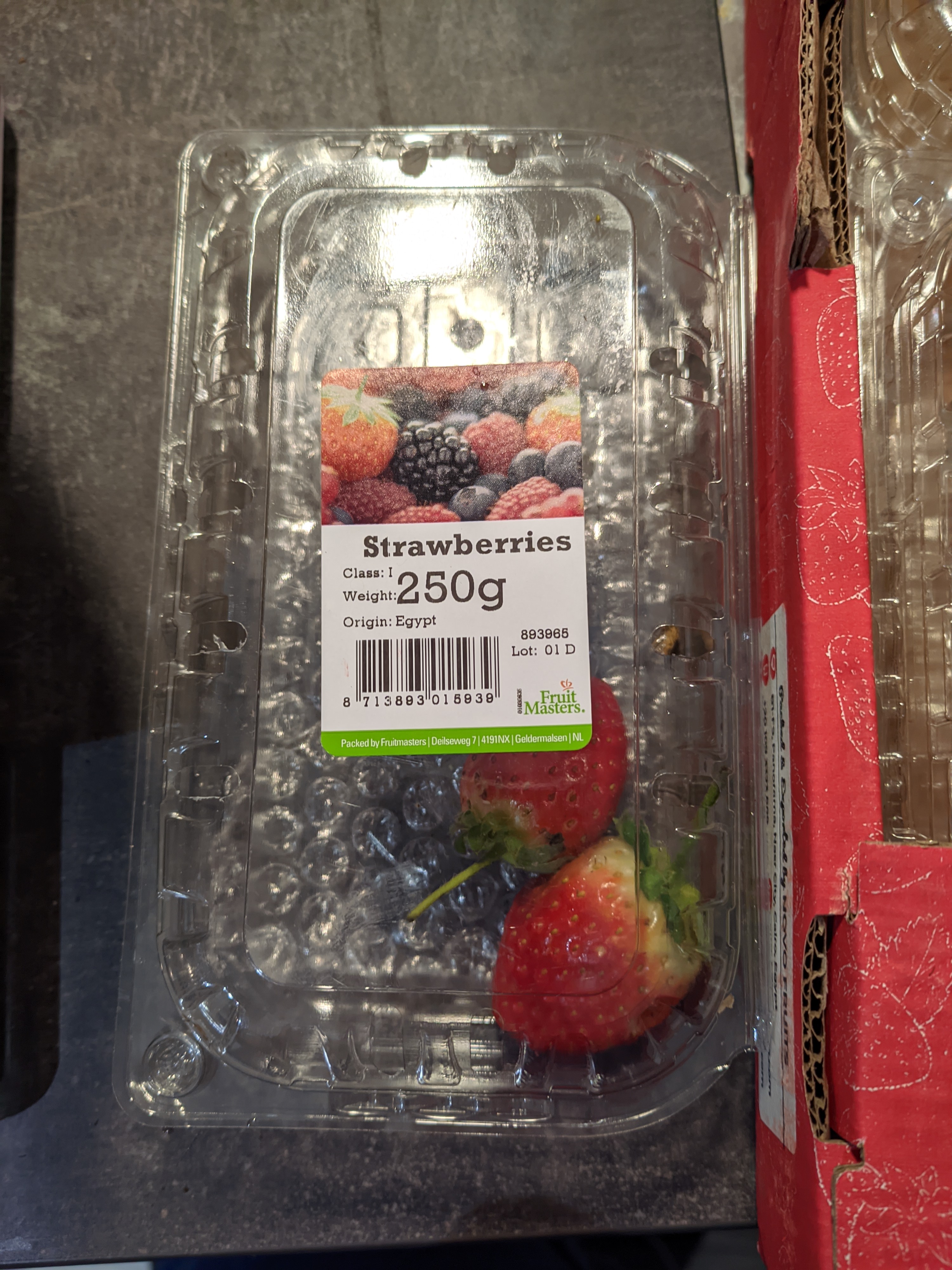 Klasse en herkomst aardbeiein